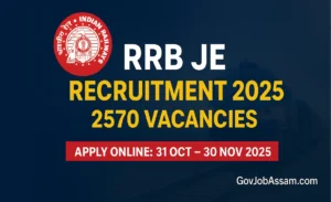 RRB JE Recruitment 2025