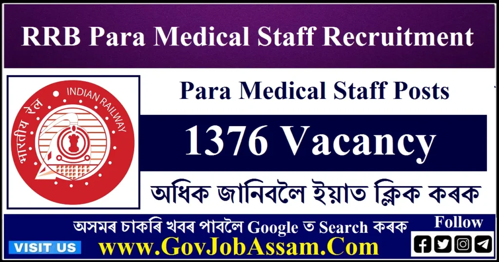 RRB Para Medical Staff Recruitment