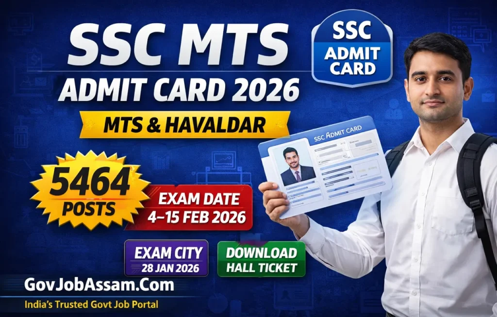 SSC MTS Admit Card 2026