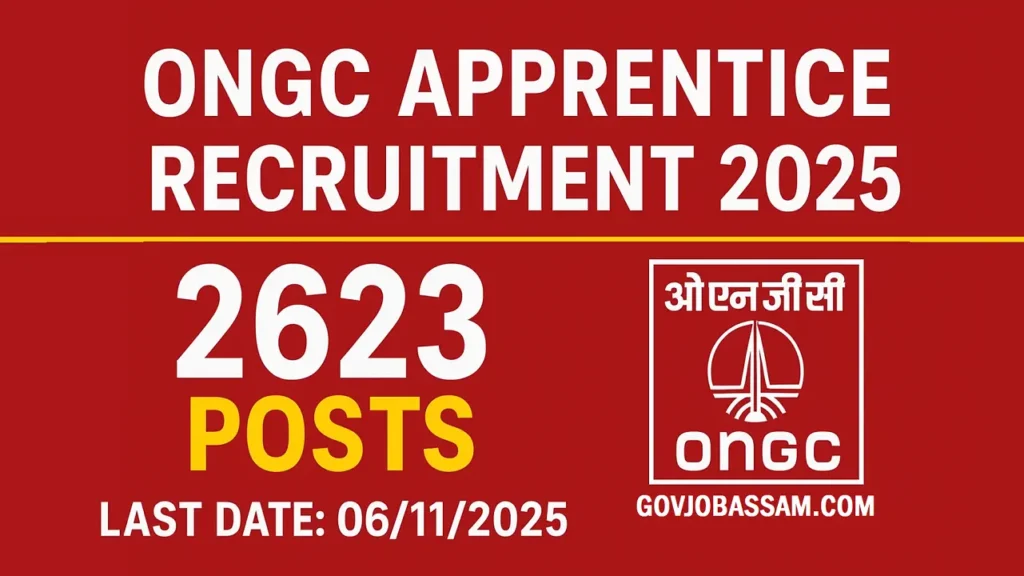 ONGC Apprentice Recruitment 2025