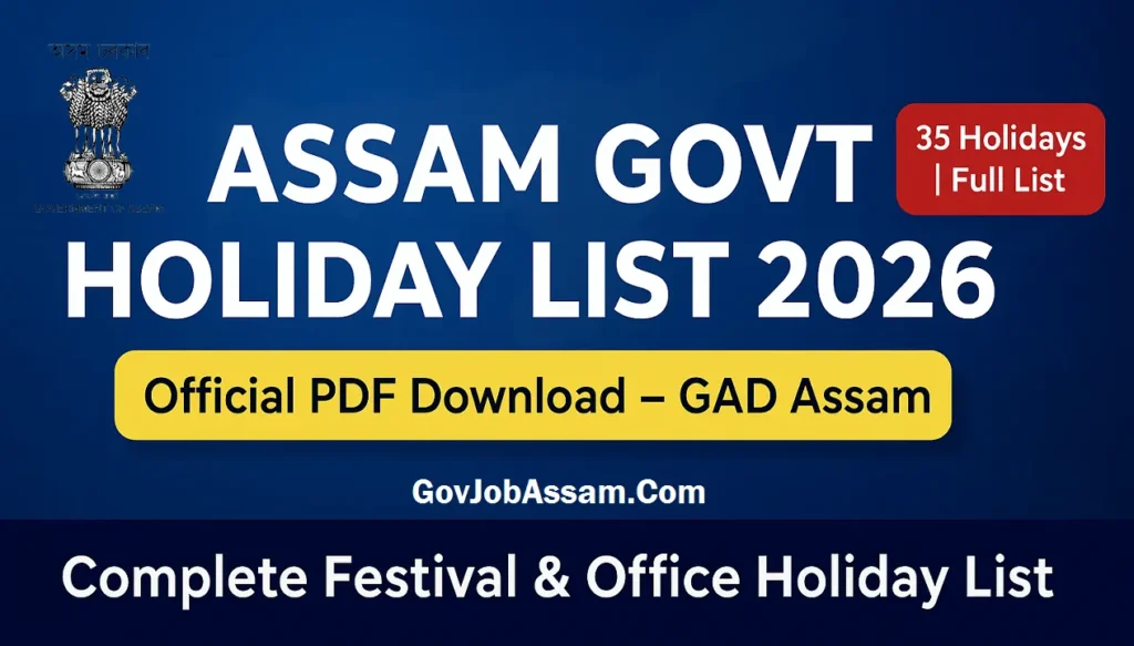 Assam Government Holiday List 2026