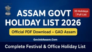 Assam Government Holiday List 2026