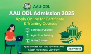 AAU ODL Admission 2025