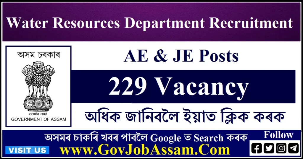 Water Resources Department Recruitment