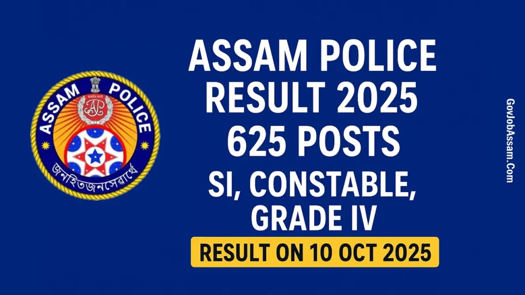 Assam Police Result 2025