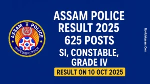 Assam Police Result 2025