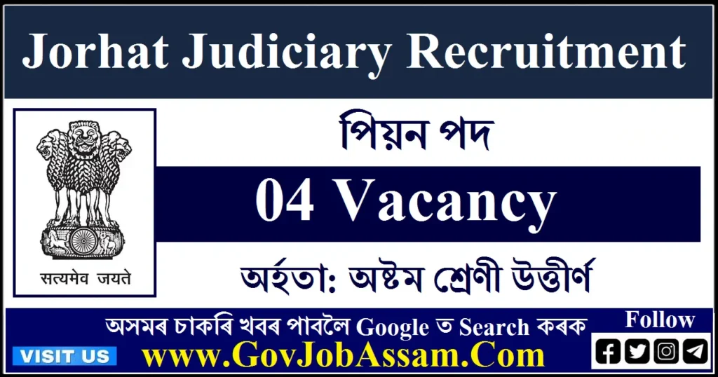 Jorhat Judiciary Recruitment