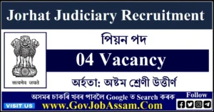 Jorhat Judiciary Recruitment