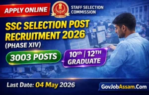 SSC Selection Post Recruitment 2026
