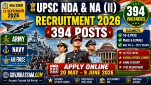 UPSC NDA & NA (II) Recruitment 2026