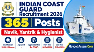 Indian Coast Guard Recruitment 2026