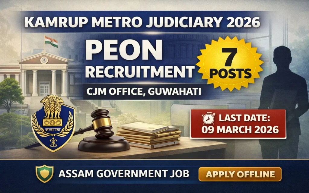 Kamrup Metro Judiciary Recruitment 2026
