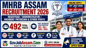 MHRB Assam Recruitment 2026