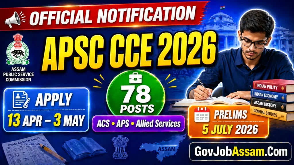 apsc cce Exam 2026 notification thumbnail