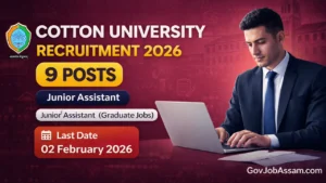 Cotton University Recruitment 2026