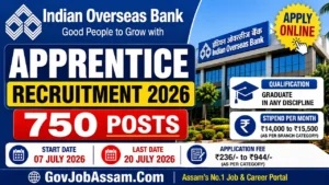 Indian Overseas Bank Apprentice Recruitment 2026