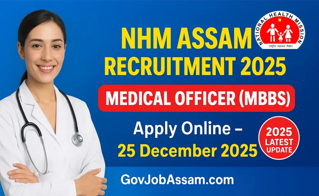 NHM Assam Medical Officer Recruitment 2025