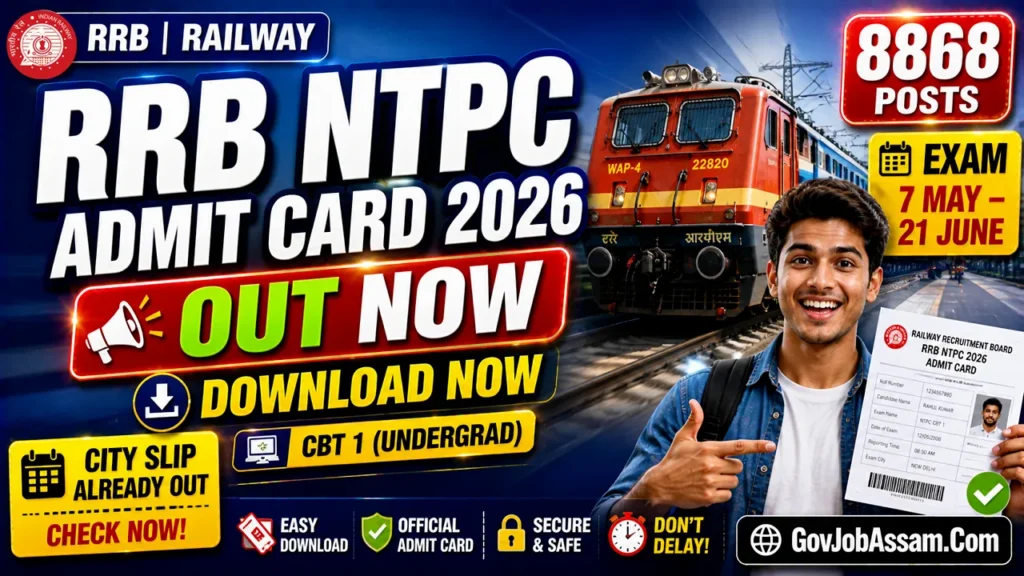 RRB NTPC Admit Card 2026
