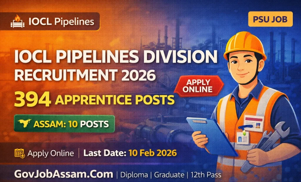IOCL Pipelines Division Apprentice Recruitment 2026