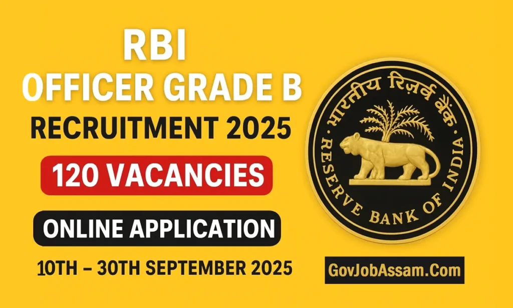 RBI Officer Grade B Recruitment