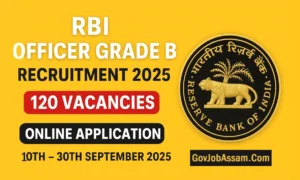RBI Officer Grade B Recruitment