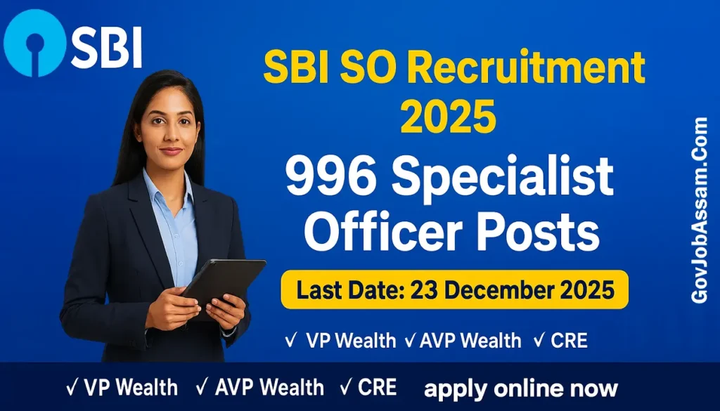 SBI Specialist Officer Recruitment 2025