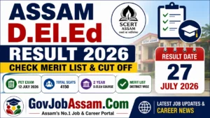 Assam D.El.Ed Result 2026
