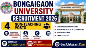 Bongaigaon University Recruitment 2026